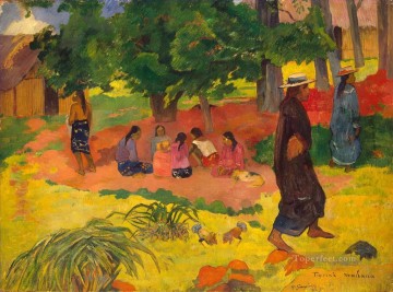 Paul Gauguin Painting - Taperaa Mahana Post Impressionism Primitivism Paul Gauguin
